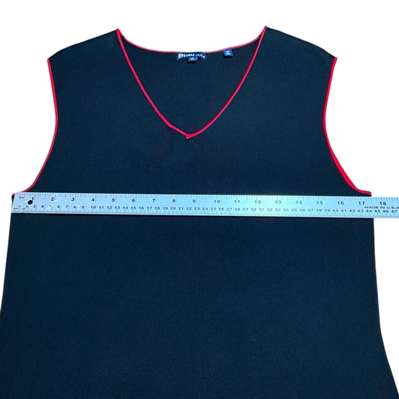 BISOU JEANS 2 Piece Rayon Nylon Knit Sleeveless Dress + Matching Sweater Blazer - Picture 9 of 14